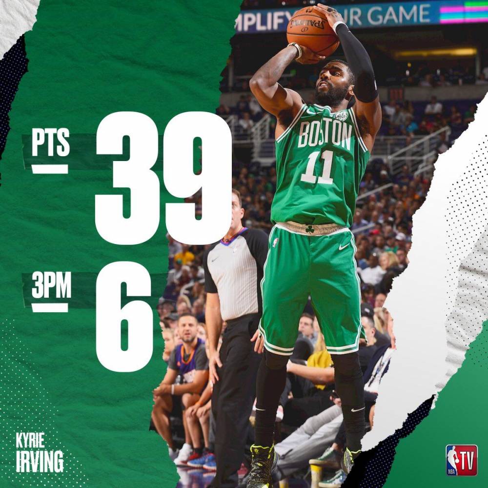 深圳队逆转勇士，欧文刷新纪录